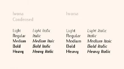 Iwona Family font