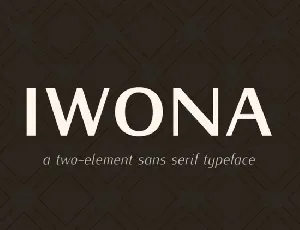 Iwona Family font