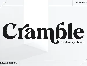 Cramble font