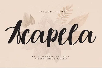 Acapela font