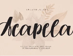 Acapela font