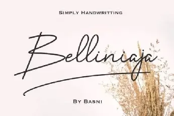 Belliniaja Handwritten font