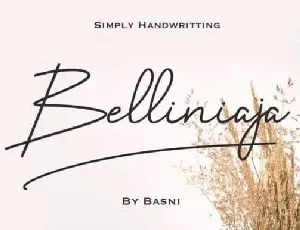 Belliniaja Handwritten font