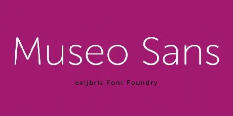 Museo Sans Family font