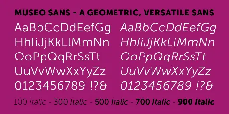 Museo Sans Family font