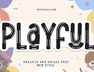 Playful Display Typeface font