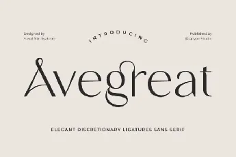 Avegreat font