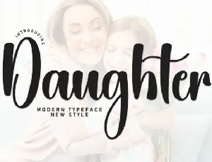 Daughter Script Typeface font