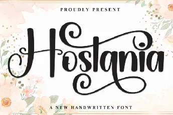 Hostania Script font