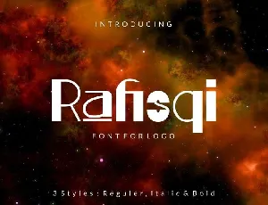 Rafisqi Display font