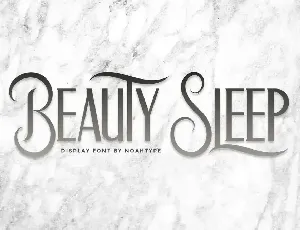 Beauty Sleep Demo font