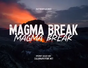 Magma Break Demo font