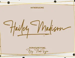 Hailey Madison Demo font