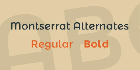 Montserrat Alternates font