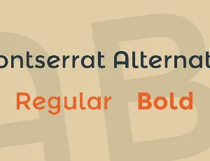 Montserrat Alternates font