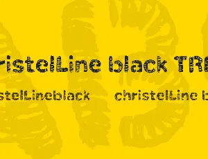 christelLine black TRIAL font
