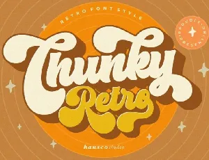 Chunky Retro font