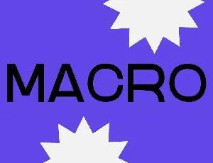 MACRO font