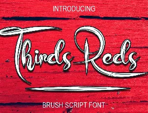 Thirds Reds font