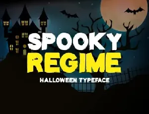 Spooky Regime Display font