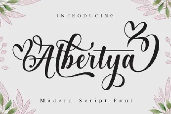 Albertya font