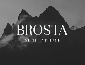 Brosta font