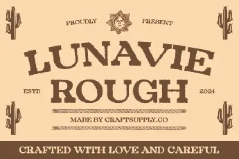 Lunavie Rough font