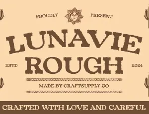 Lunavie Rough font