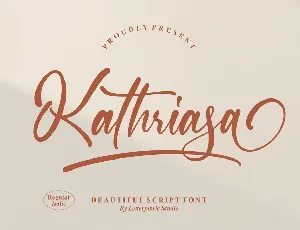 Kathriasa font