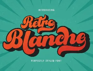 Retro Blanche font