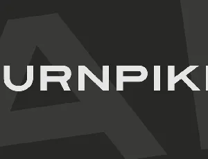 Turnpike font