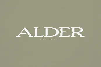 Alder font