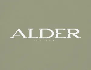 Alder font