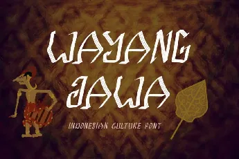 Wayang Jawa font