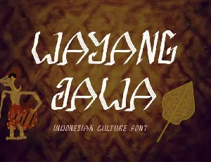 Wayang Jawa font