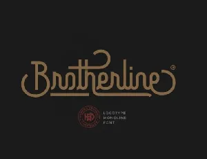 Brotherline font