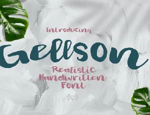 Gelsson Script font