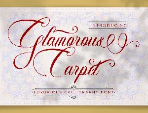 Glamorous Carpet font