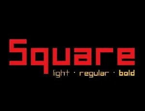 Square Display font