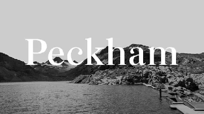 Peckham font