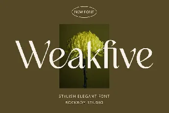 Weakfive font