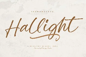 Hallight font