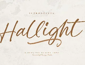 Hallight font