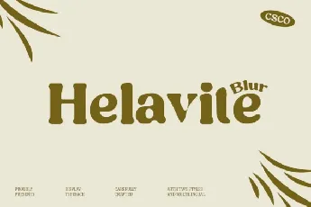 Helavite Blur font