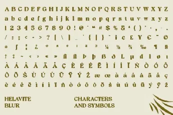 Helavite Blur font