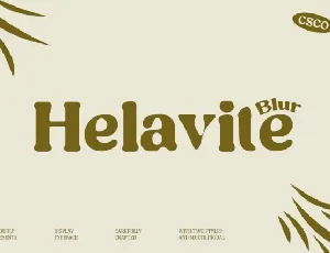 Helavite Blur font