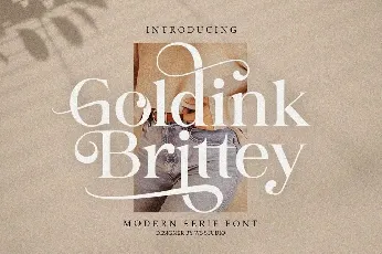 Goldink Brittey font