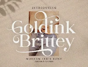 Goldink Brittey font