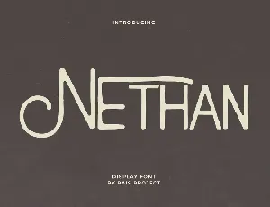 Nethan Demo font