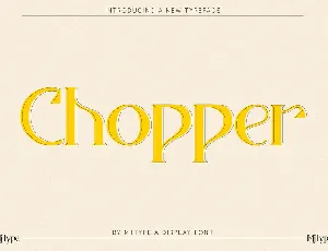 Chopper font